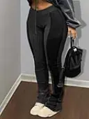 LW Plus Size Mid Waist Skinny Sweatpants 0X