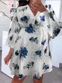 LW BASICS Plus Size Floral Printed Regular Dress 5X