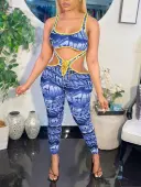 LW SXY Pattern Geometric Jumpsuit