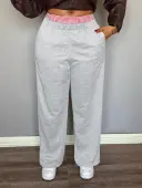 LW Plus Size Patchwork Solid Color Pants 2X