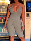 LW BASICS Solid Color Romper