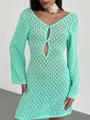 LW Solid Color Mini Dress