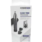 Conair Man Nose, Ear and Eyebrow Trimmer with Advanced Cutting Technology, Gray