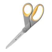 Westcott® Titanium Bonded Scissors, 8"", Bent, Gray/Yellow