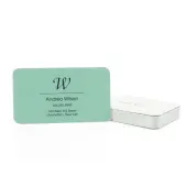 Full-Color Luxury Heavyweight Business Cards, White Core, Round Corners, 2-Sided, 3-1/2"" x 2"", Box Of 50