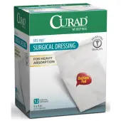 CURAD® Sterile Sitepads, 5"" x 9"", White, 12 Pads Per Box, Case Of 12 Boxes