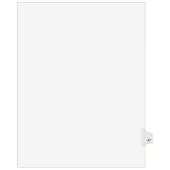Avery® Individual Legal Dividers Avery® Style, Letter Size, Side Tab #47, White Dividers/White Tabs, Pack Of 25