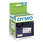 DYMO® Authentic LW Name Badge Labels with 12-Hour Expiration Notification Disks for LabelWriter™ Label Printers, White, 2-1/4"" x 4"", 1 Roll of 250