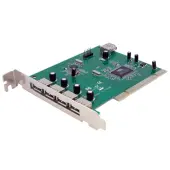 StarTech.com 7 Port PCI USB Card Adapter - Add 7 USB 2.0 Ports to your PC through a PCI slot - pci to usb - PCIUSB7