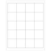 Tape Logic® Inkjet/Laser Labels, LL111, Rectangle, 2"" x 2"", White, Case Of 2,000