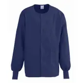 Medline ComfortEase™ Unisex Warm-Up Scrub Jacket, Small, Midnight Blue