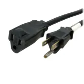 StarTech.com Power Extension Cable - 125V AC - 15A - 6ft - Black - Extend your power cord by 6ft - 6ft  - PAC1016