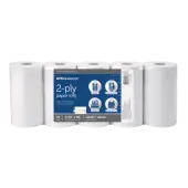 Office Depot® Brand 2-Ply Paper Rolls, 2-1/4"" x 85', White, Pack Of 10