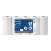 Office Depot® Brand 2-Ply Paper Rolls, 2-3/4"" x 85', Canary/White, Pack Of 10