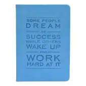 Eccolo™ Inspirational Journal, Success Quote, 5 1/2"" x 7 1/2"", Blue