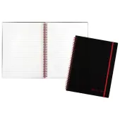 Black n' Red™ Wirebound Notebook, 8 1/2"" x 11"", 1 Subject, College Ruled, 70 Sheets, Black/Red