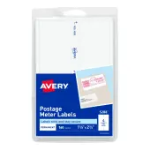 Avery® Postage Meter Labels, 5288, 1 1/2"" x 2 3/4"", White, Pack Of 160