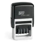 2000 PLUS® Date Message Dater Stamp Entered, Scanned, Emailed, Received  Stamp, 4-in-1 Date Message Dater Self-Inking Stamp, Blue and Red Ink - 11098