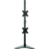 Fellowes® Professional Series Freestanding Dual-Stacking Arm For Monitors Up To 32"", 35 1/2""H x 15 5/16""W x 11""D, Black, 8044001
