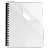 Fellowes® Clear Presentation Binding Covers with Round Corners, Oversized 8 3/4"" x 11 1/4"", PVC 8mil, Pack Of 100