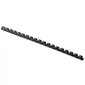 Fellowes® Letter-Size Plastic Comb Bindings, 3/8"", 55-Sheet Capacity, Black, Box Of 100