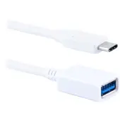 Ativa® USB 3.0 USB-C to USB-A Adapter, 5.9"", White, 32454