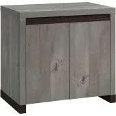 Sauder® 2-Door 32""W Storage Cabinet And Base For Library Hutch, Mystic Oak