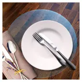 Floortex® Desktex® Anti-Microbial Circular Table Mats, 12"" Diameter, Pack of 2, Fresh Mist