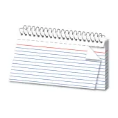 Office Depot® Brand Spiral Ruled Index Cards, 3"" x 5"", White, Pack Of 50