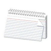 OfficeMax Spiral Ruled Index Cards, 4"" x 6"", White