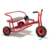 Winther Viking Twin Taxi, 24 7/16""H x 26 13/16""W x 37 13/16""D, Red