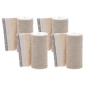 Medline Non-Sterile Matrix Elastic Bandages, 6"" x 5 Yd., White/Beige, 4 Bandages Per Box, Case Of 5 Boxes