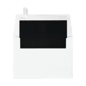 LUX Invitation Envelopes, A6, Peel & Press Closure, Black/White, Pack Of 500