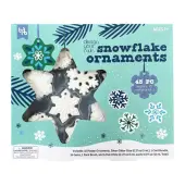 Little Yellow Bicycle® Plaster Snowflake Kit, Blue, Set Of 43