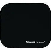 Fellowes Microban® Mouse Pad - Black - 8""x9""x0.1"" Dimension - Black - Rubber Base, Polyester Surface - 5933901