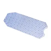 DMI® Extra-Long Nonslip Suction Cup Bath And Shower Mat, 16""H x 40""W x 1""D, Blue
