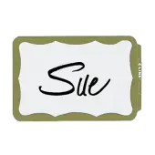 Maco® Name Badges, Gold Border, Pack Of 100