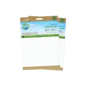 MasterVision™ Earth 100% Recycled Self-Stick Easel Pads, 25"" x 30"", White, 30 Sheets, Pack Of 2