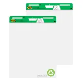 Post-it® Super Sticky Easel Pads, 25"" x 30"", 30% Recycled, White, Pack Of 2 Pads