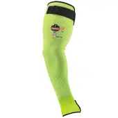 Ergodyne ProFlex 7941-PR Cut-Resistant Protective Arm Sleeves, 22"", Large, Lime, Pack Of 2 Sleeves