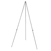 MasterVision® Instant Display Easel, Light Duty, 15"" to 63"" High, Steel, Black