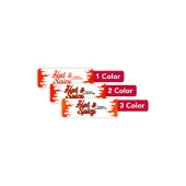 1, 2 Or 3 Color Custom Printed Labels And Stickers, Rectangle, 1"" x 3"", Box Of 250
