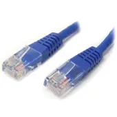 StarTech.com 6 ft Blue Molded Cat5e UTP Patch Cable - Make Fast Ethernet network connections using this high quality Cat5e Cable, with Powe