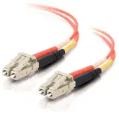 C2G LC-LC 62.5/125 OM1 Duplex Multimode Fiber Optic Cable (Plenum-Rated) - Patch cable - LC multi-mode (M) to LC mult - 38603