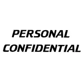 Xstamper® Pre-Inked, Re-Inkable Two-Color Title Stamp, ""Personal/Confidential""