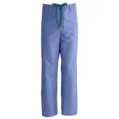 Medline ComfortEase™ Unisex Tall Non-Reversible Drawstring Cargo Scrub Pants, 2X, Ceil Blue
