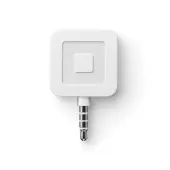 Square Credit Card Reader, 4 1/2"" x 4 1/2"" x 1"", White