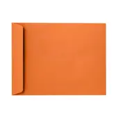 LUX Open-End Envelopes, 6"" x 9"", Peel & Press Closure, Mandarin Orange, Pack Of 250