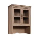 Sauder® Rollingwood 32""W Library Hutch For Storage Or Filing Cabinet, Brushed Oak
