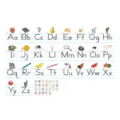 North Star Teacher Resources Photo Traditional Manuscript Alphabet Lines Bulletin Board Set, 7 5/8"" X 14'